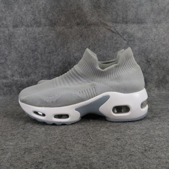 Casual Sneakers Womens 37 Slip On Trainers Knit Stretch Comfort Walking Active - Picture 5 of 11